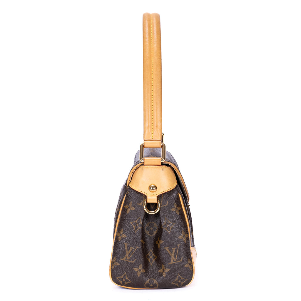 Handbag Beverly MM Brown Monogram Canvas