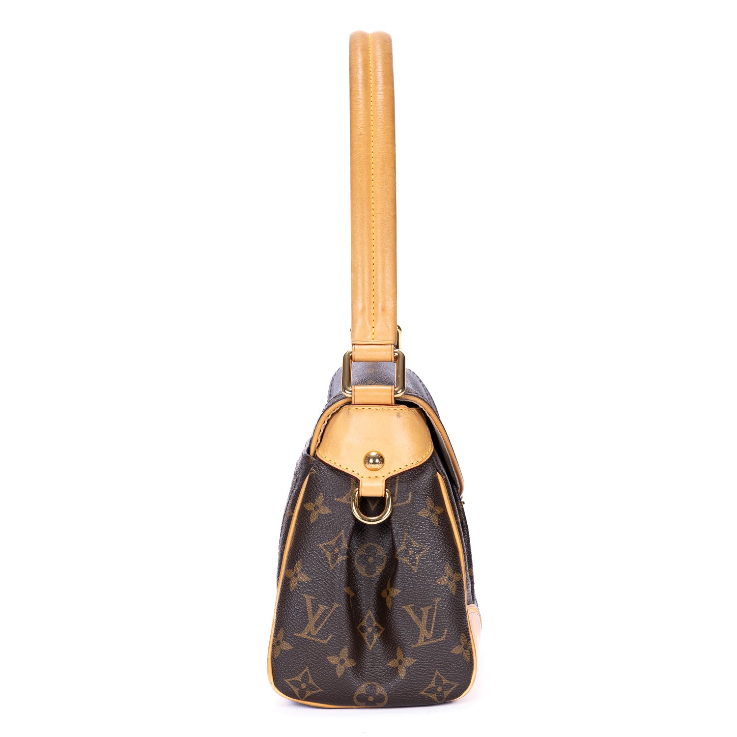 Handbag Beverly MM Brown Monogram Canvas