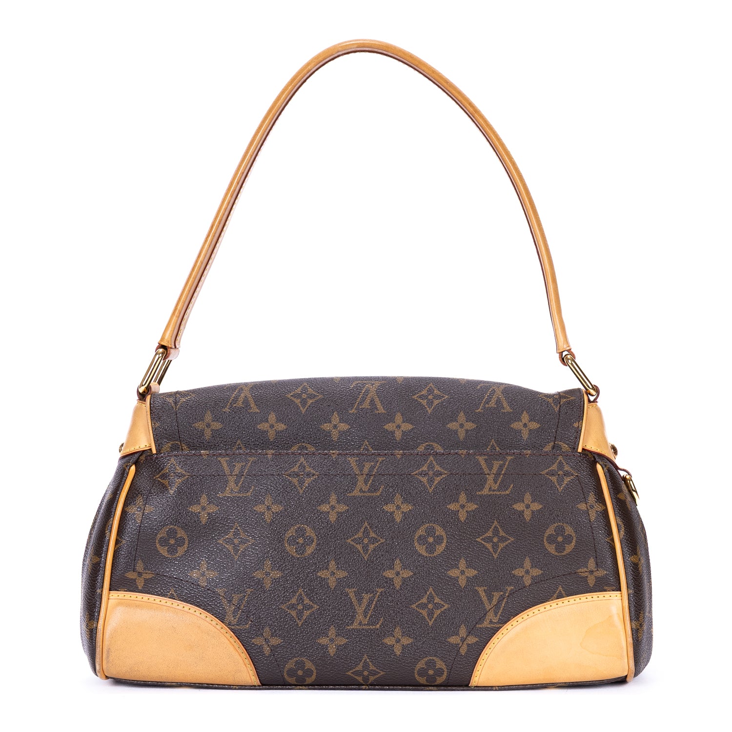 Handbag Beverly MM Brown Monogram Canvas