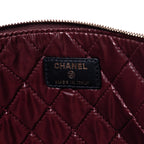 Clutch Large O Case Clutch Large Black Quilted Lambskin Leather