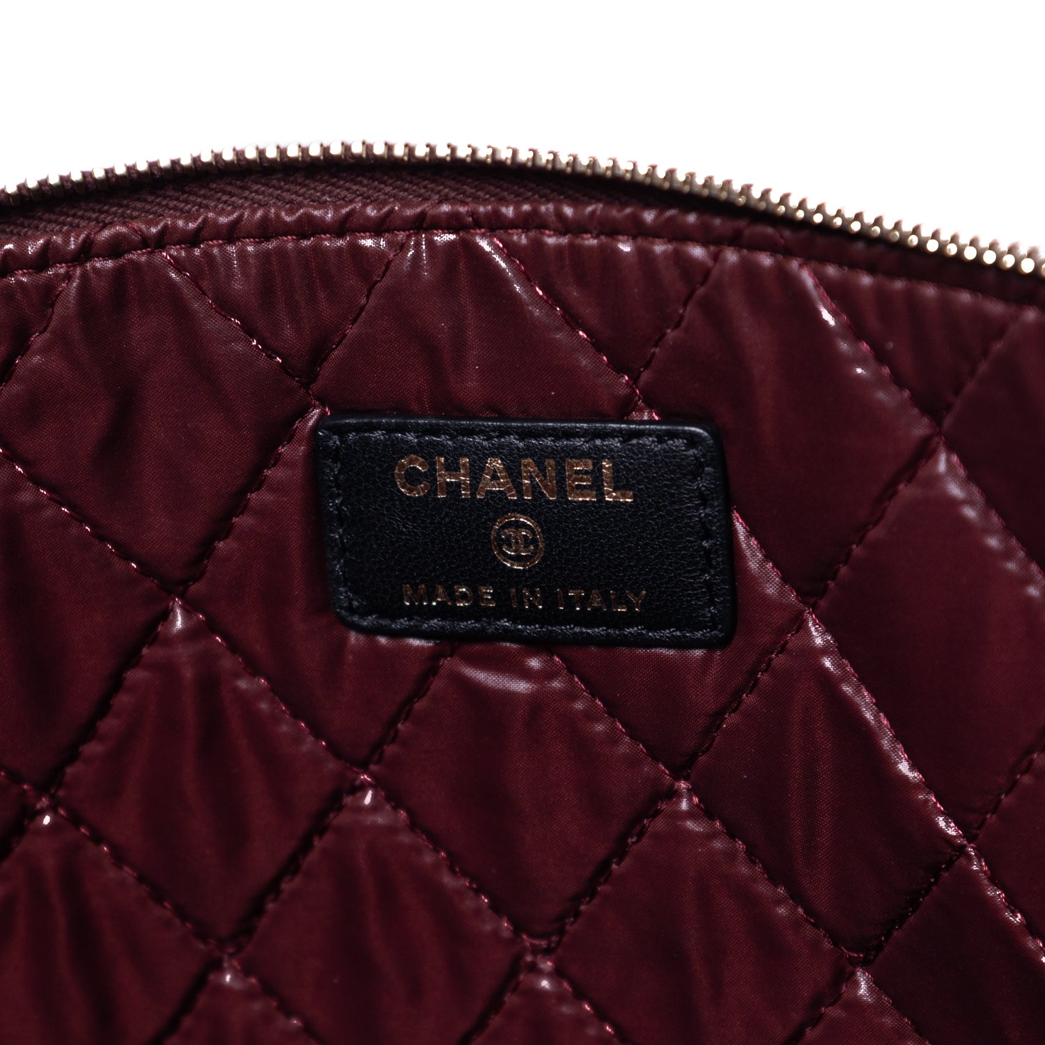 Clutch Large O Case Clutch Large Black Quilted Lambskin Leather