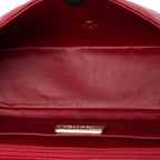 Shoulder Bag Classic Jumbo Single Flap Red Quilted Lambskin Leather