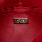 Shoulder Bag Classic Jumbo Single Flap Red Quilted Lambskin Leather