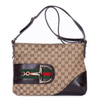 Bandolera Horsebit Hasler Bandolera Lona Monogram Beige