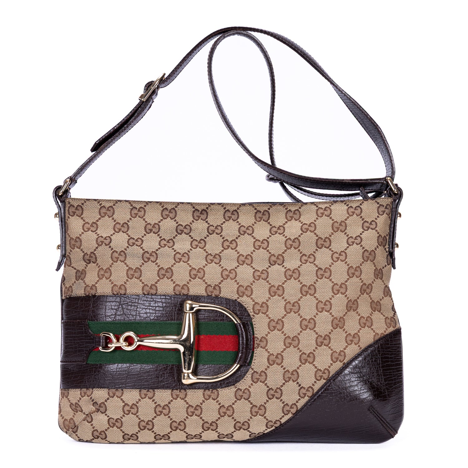 Bandolera Horsebit Hasler Bandolera Lona Monogram Beige
