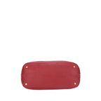 Bolso hobo de piel de ternera Vitello Daino roja