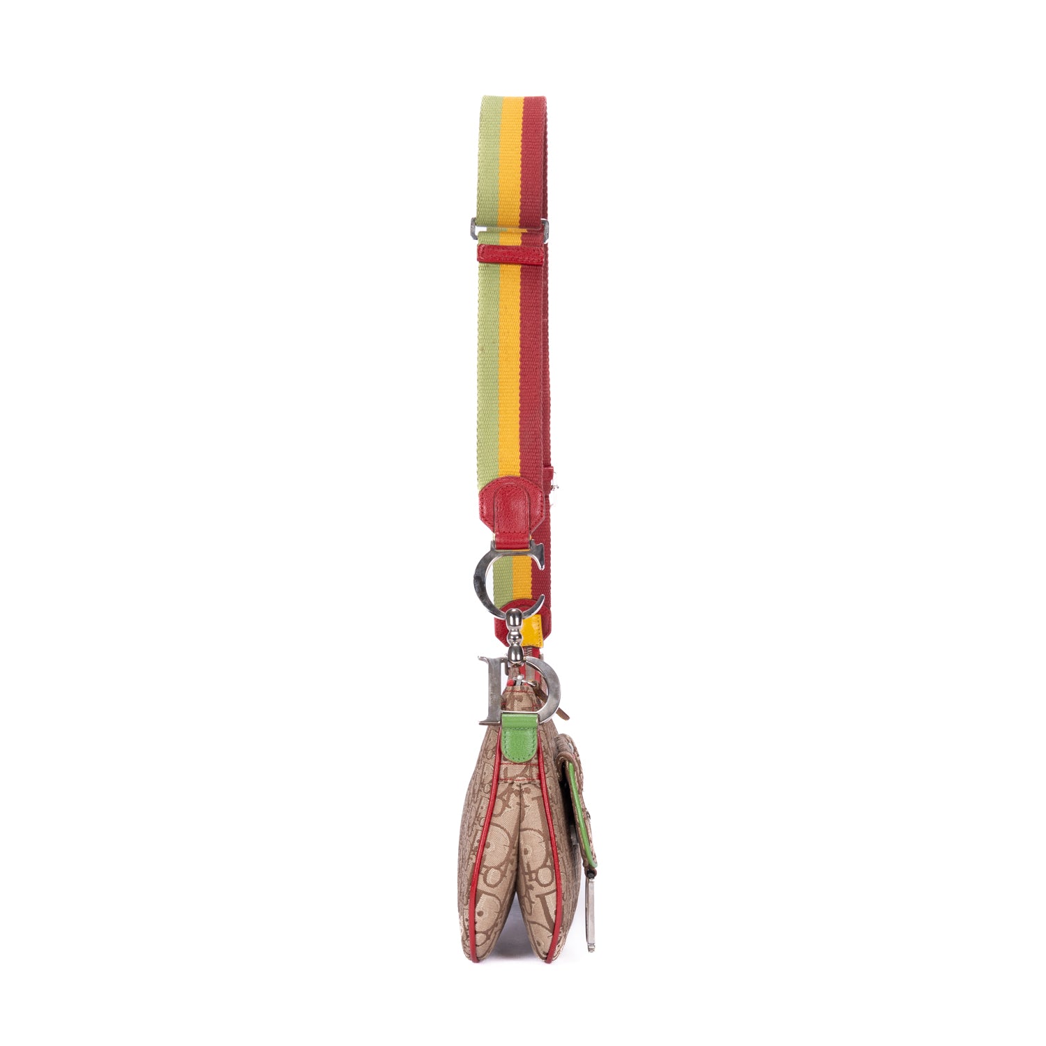 Bolso de Hombro Rasta Trotter Bolso Doble con Solapa Beige Lona Jacquard Oblicua