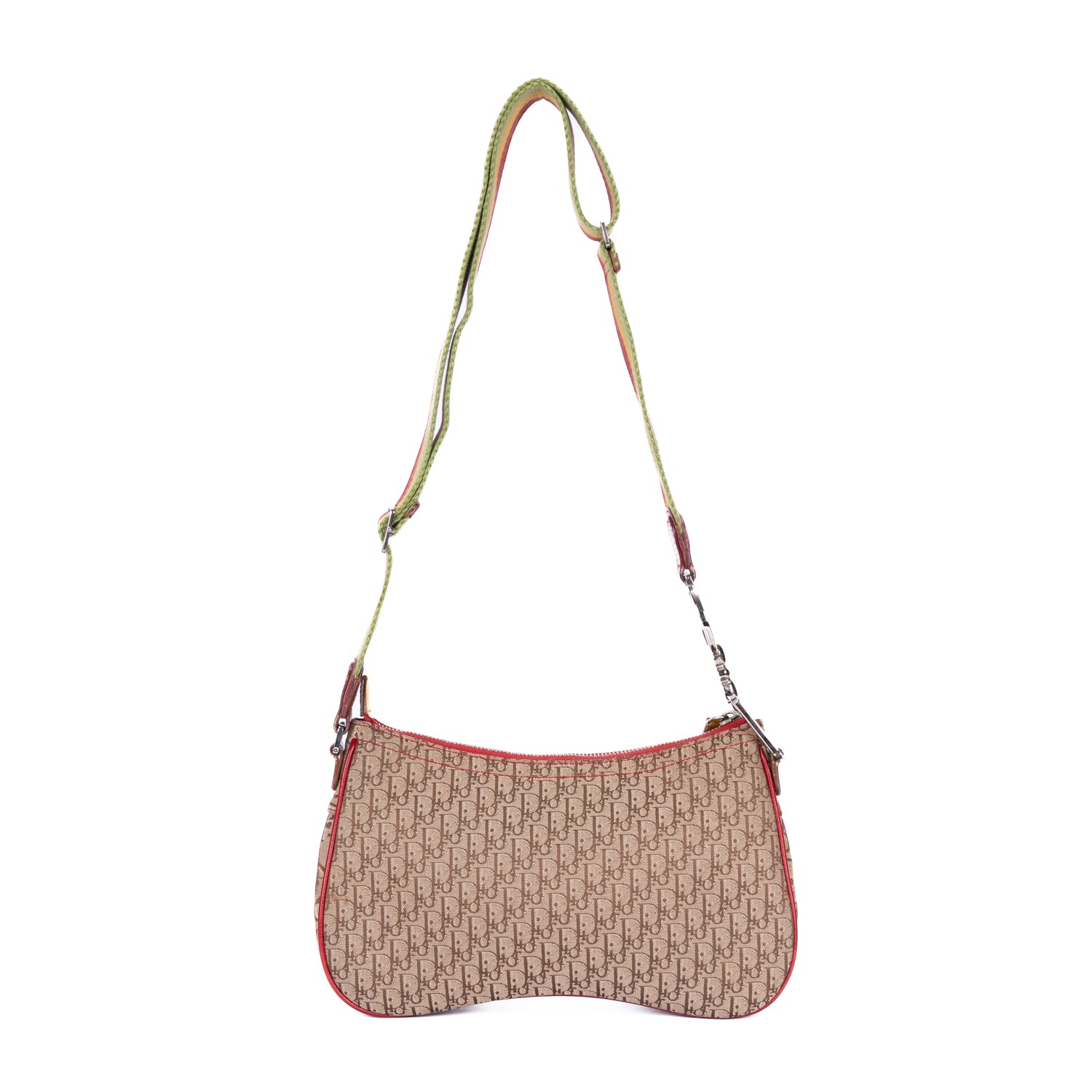 Bolso de Hombro Rasta Trotter Bolso Doble con Solapa Beige Lona Jacquard Oblicua