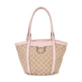 Sac Épaule Abbey Anneaux D Petite Toile Monogram Beige