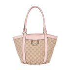 Sac Épaule Abbey Anneaux D Petite Toile Monogram Beige