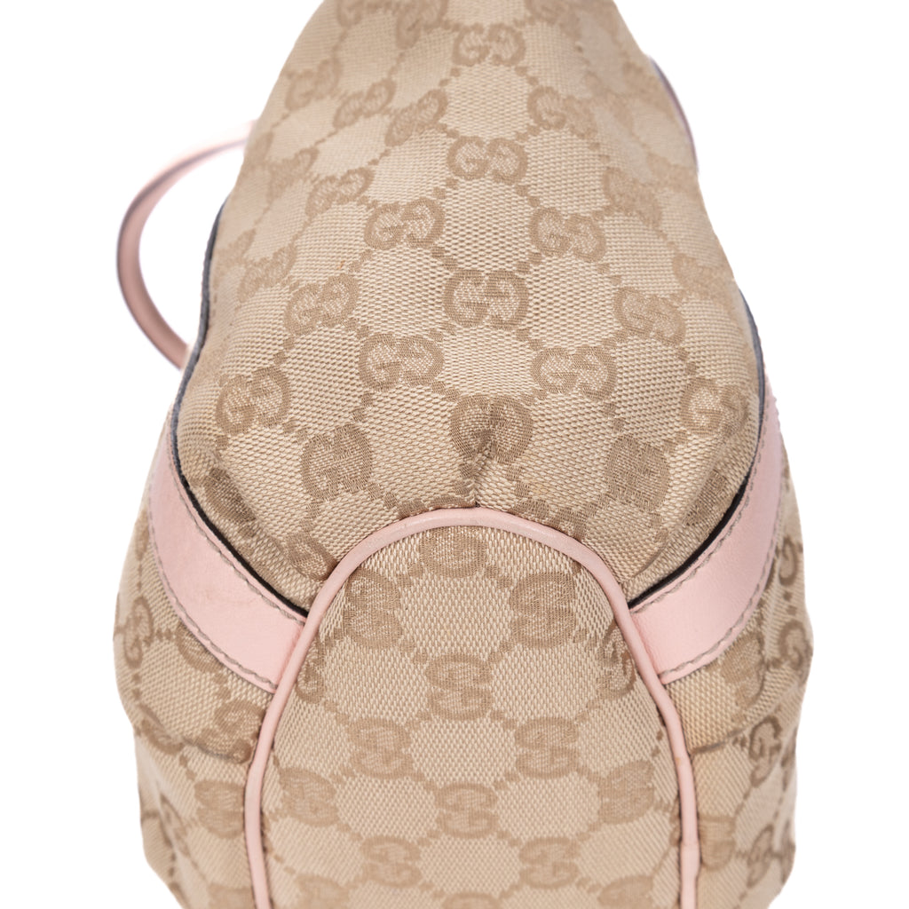 Sac Épaule Abbey Anneaux D Petite Toile Monogram Beige