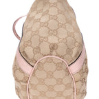 Sac Épaule Abbey Anneaux D Petite Toile Monogram Beige