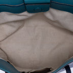 Bolso de Hombro Swing Shopper Tote Piel de Becerro Granulada Azul Marino