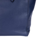 Bolso de Hombro Swing Shopper Tote Piel de Becerro Granulada Azul Marino