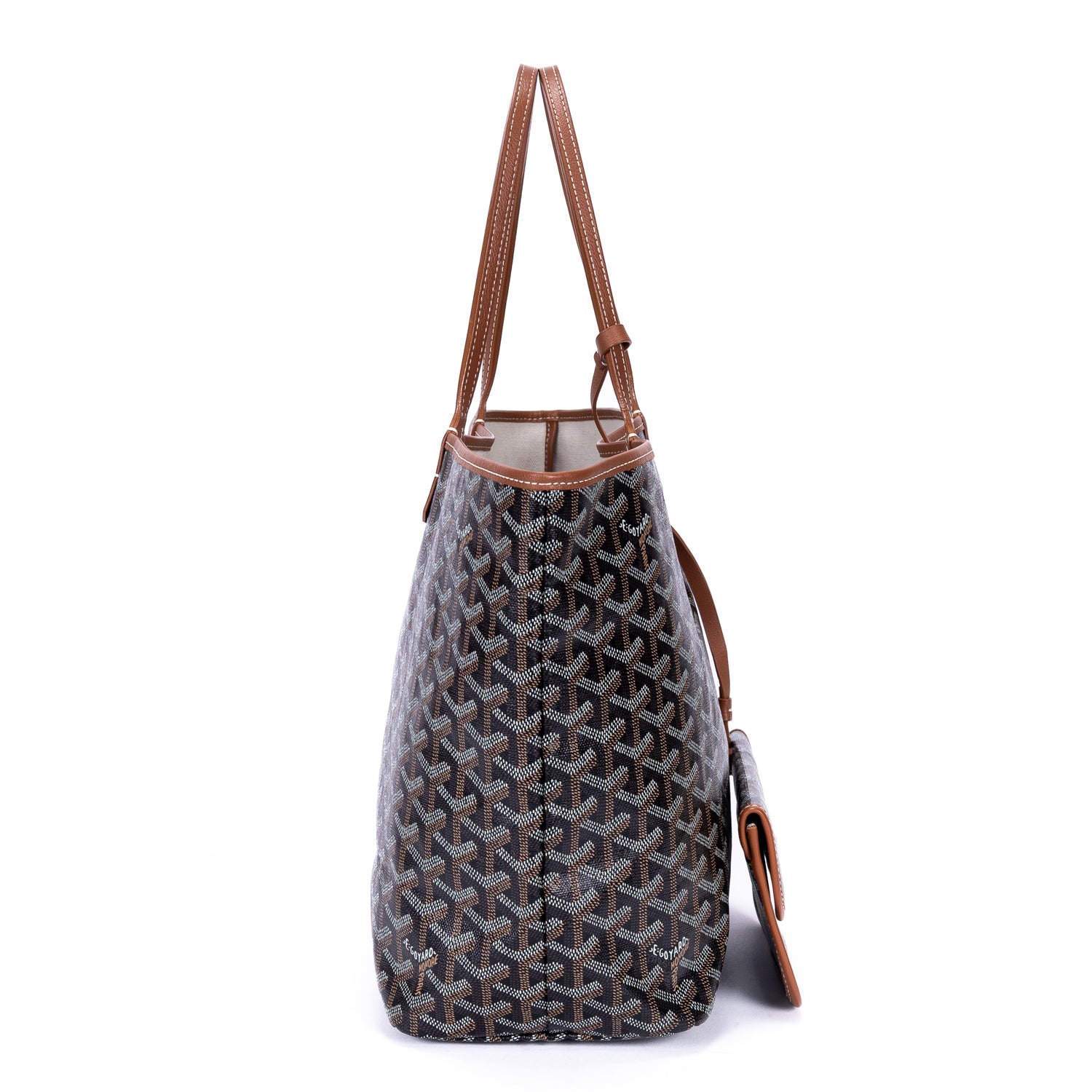 Shoulder Bag Saint Louis PM Black Goyardine Coated Canvas