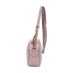 Shoulder Bag Small GG Marmont Chain Crossbody Beige Quilted Chevron Calfskin Leather