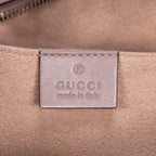 Shoulder Bag Small GG Marmont Chain Crossbody Beige Quilted Chevron Calfskin Leather