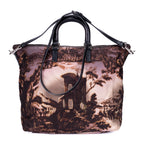 Shoulder Bag Tessuto Nylon Temple Print Tote Bag Black Printed Nylon