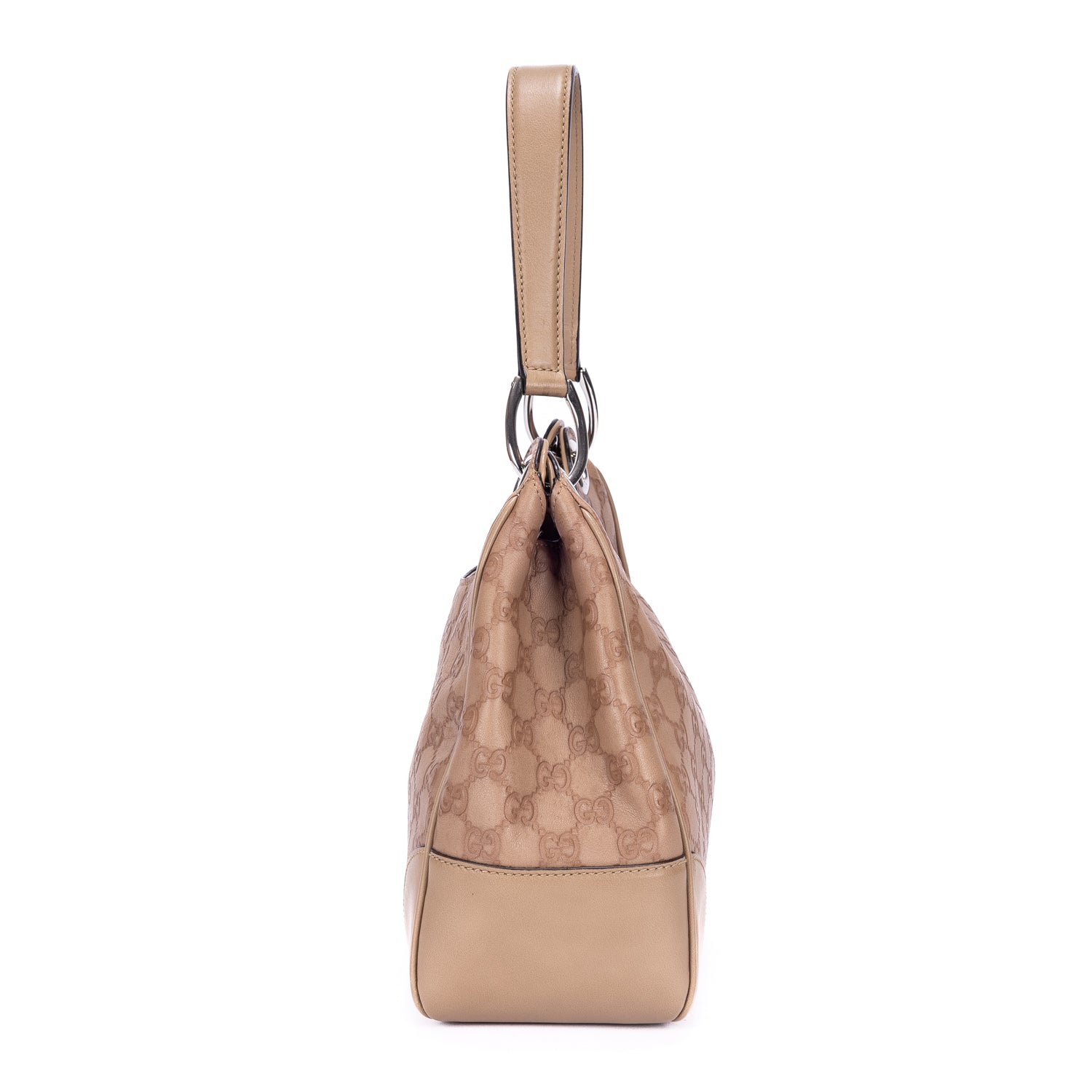 Shoulder Bag Colbert Hobo Small Beige Guccissima Leather