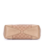 Bolso de hombro Colbert Hobo pequeño de cuero Guccissima beige