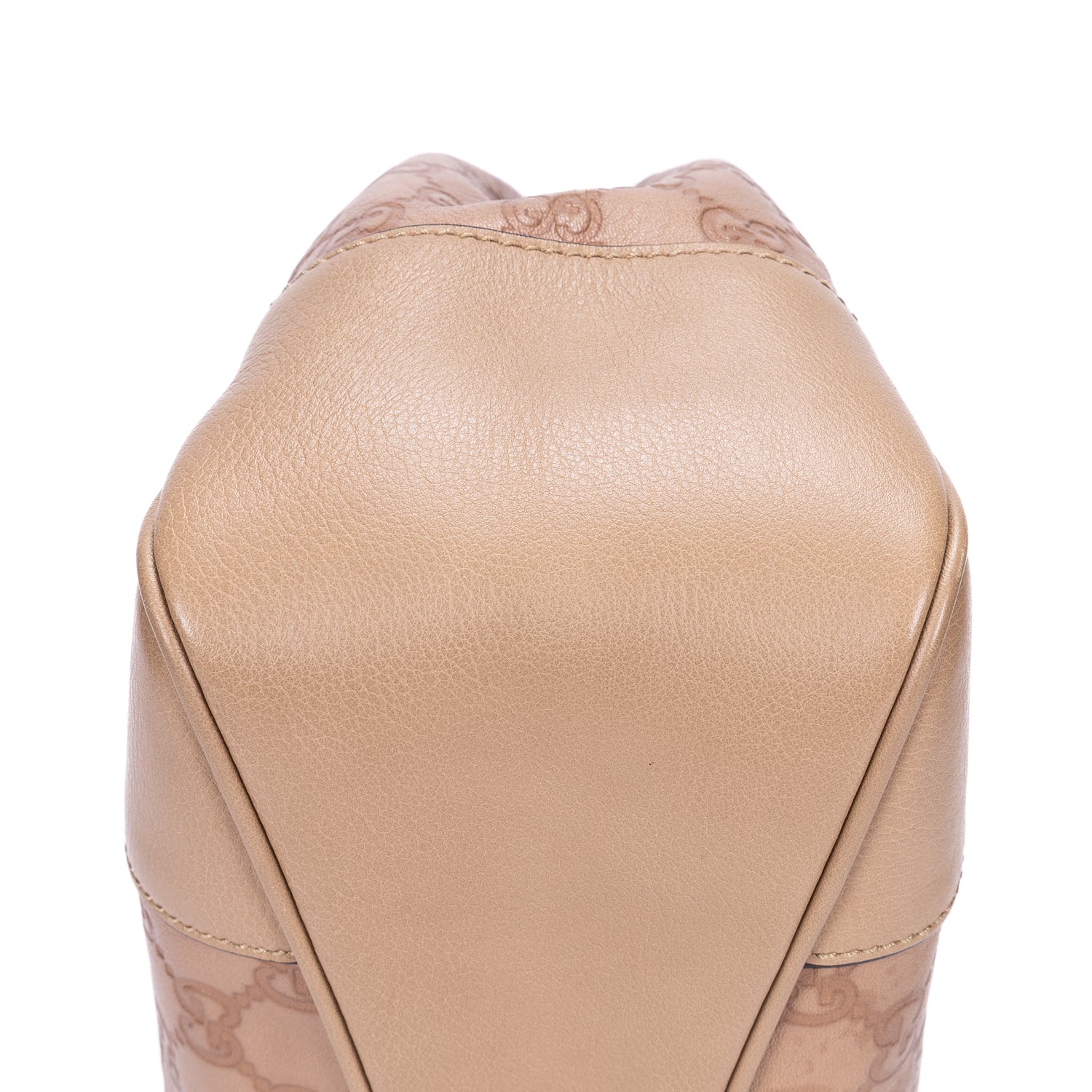 Bolso de hombro Colbert Hobo pequeño de cuero Guccissima beige