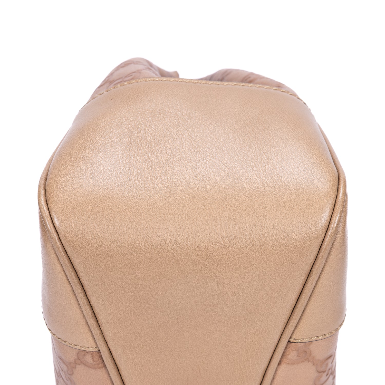 Bolso de hombro Colbert Hobo pequeño de cuero Guccissima beige