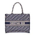 Handbag Book Tote Medium Navy Oblique Diorissimo Canvas
