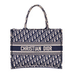 Handbag Book Tote Medium Navy Oblique Diorissimo Canvas