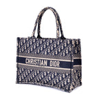 Handbag Book Tote Medium Navy Oblique Diorissimo Canvas