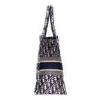 Handbag Book Tote Medium Navy Oblique Diorissimo Canvas