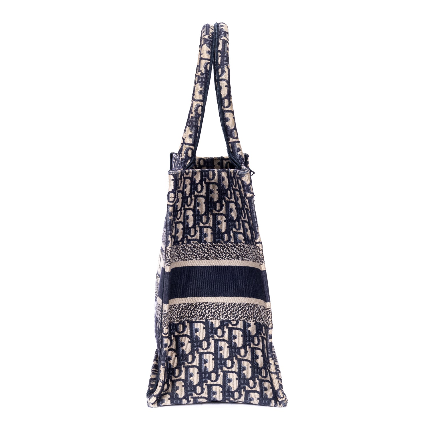Handbag Book Tote Medium Navy Oblique Diorissimo Canvas