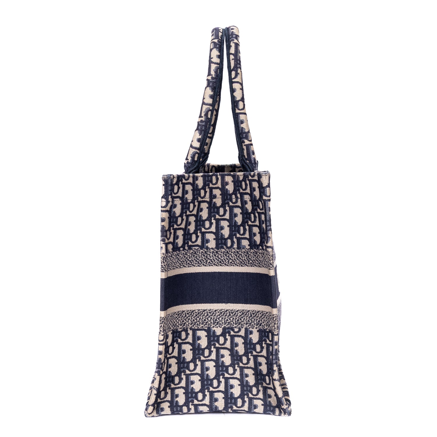 Handbag Book Tote Medium Navy Oblique Diorissimo Canvas