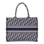 Handbag Book Tote Medium Navy Oblique Diorissimo Canvas