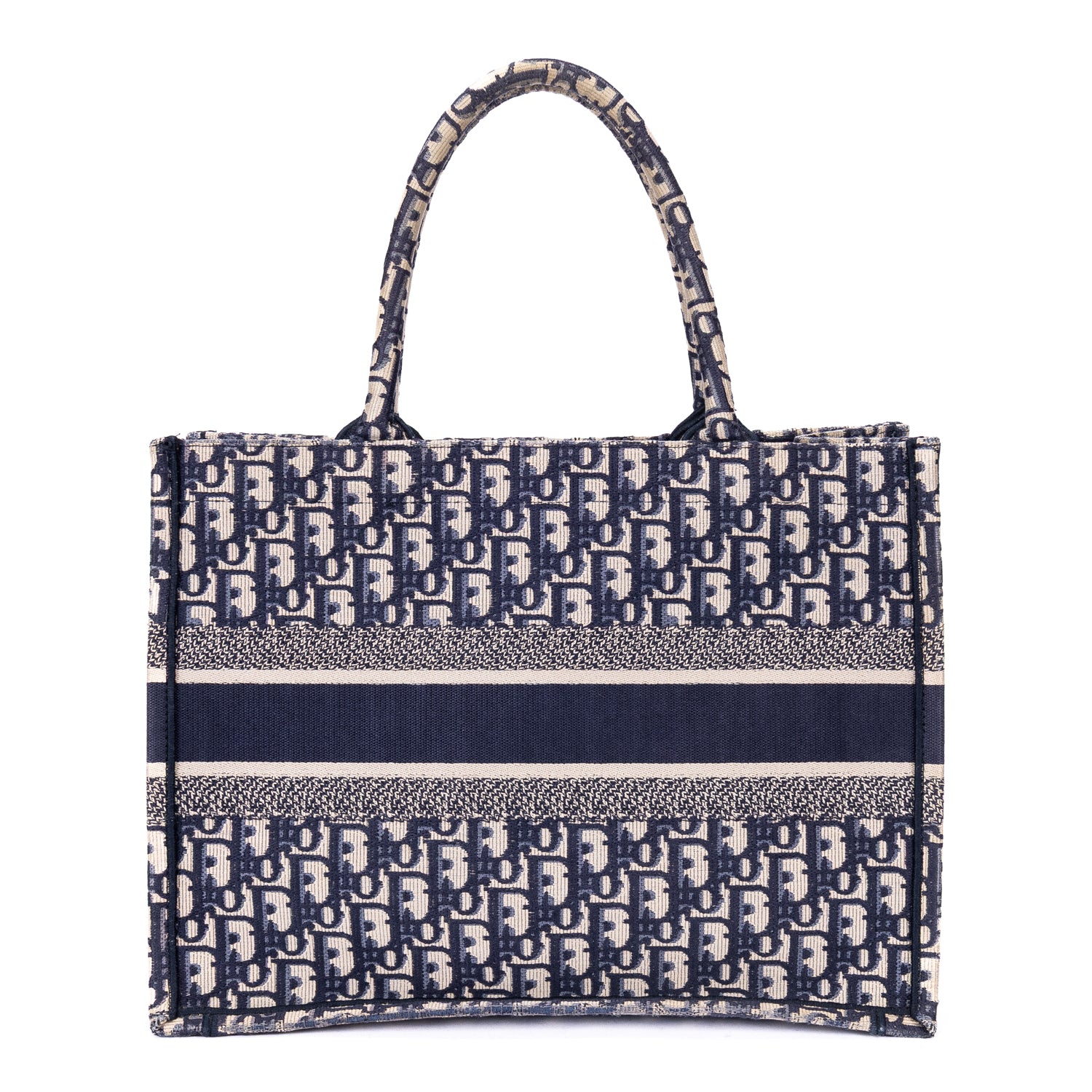 Handbag Book Tote Medium Navy Oblique Diorissimo Canvas