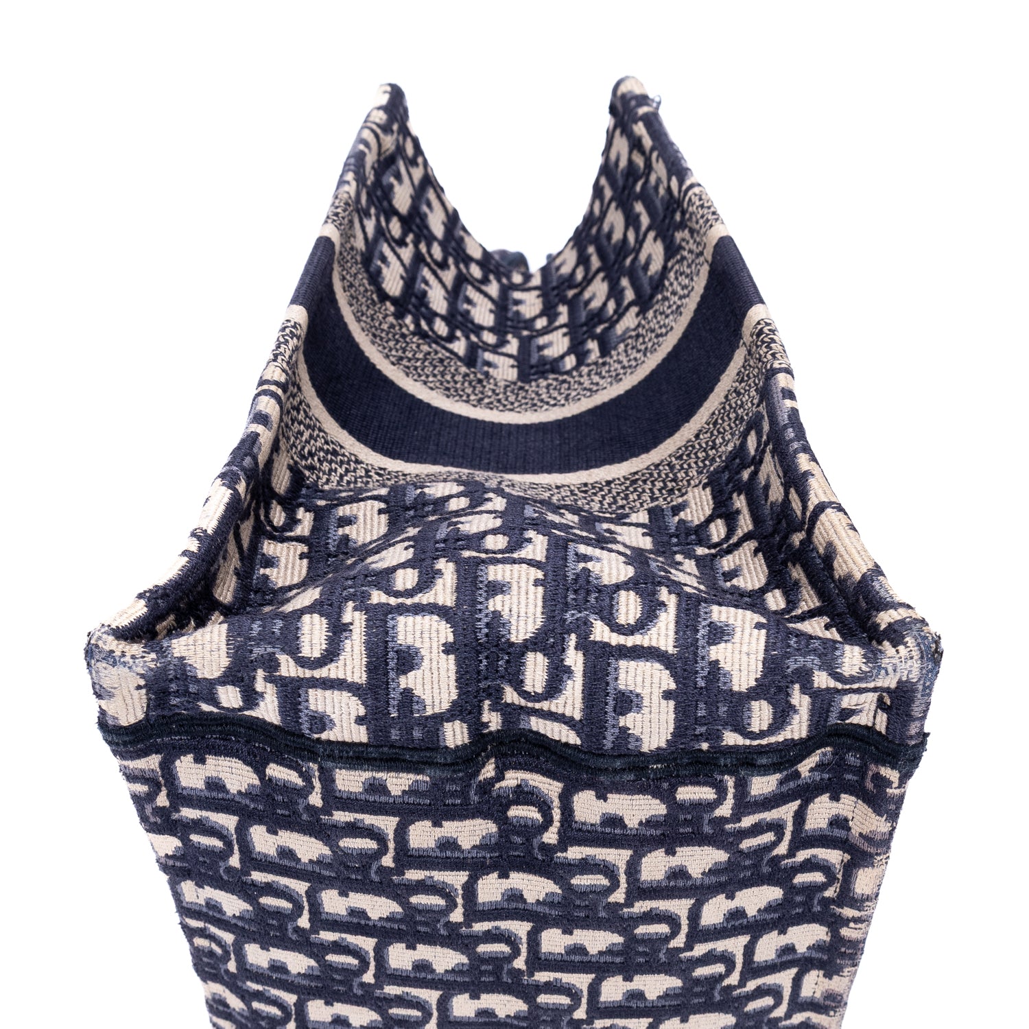 Handbag Book Tote Medium Navy Oblique Diorissimo Canvas