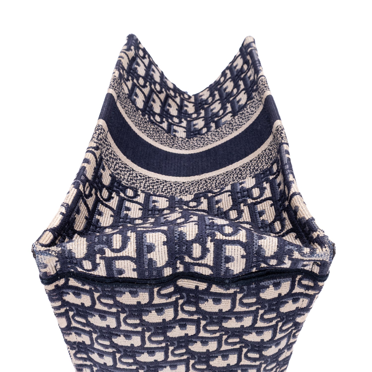 Handbag Book Tote Medium Navy Oblique Diorissimo Canvas