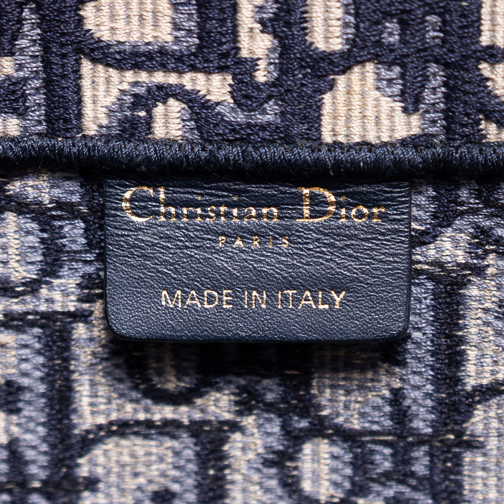 Handbag Book Tote Medium Navy Oblique Diorissimo Canvas
