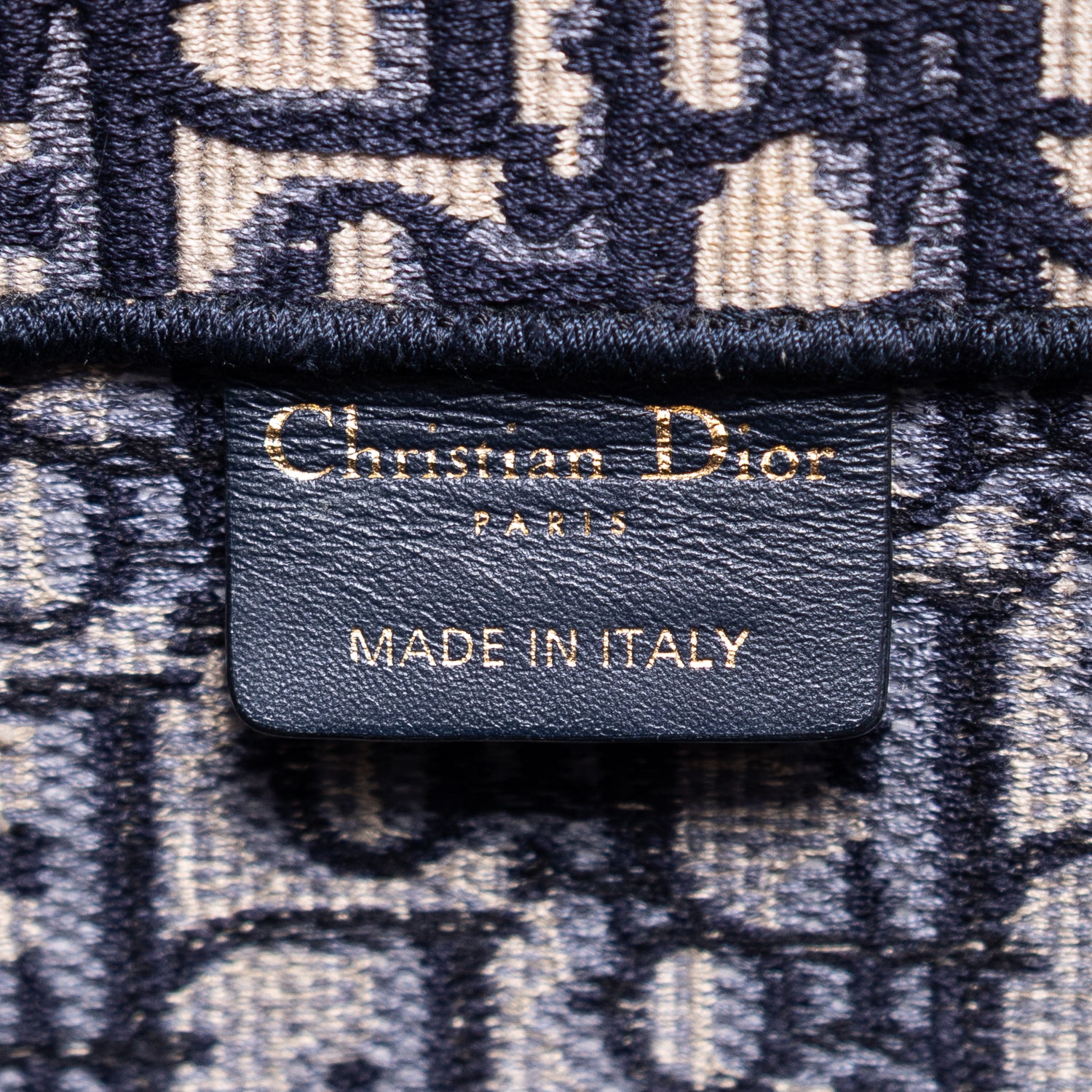 Handbag Book Tote Medium Navy Oblique Diorissimo Canvas
