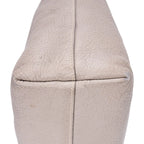 Sac bandoulière cabas en cuir Vitello Daino gris
