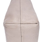 Sac bandoulière cabas en cuir Vitello Daino gris