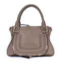 Shoulder Bag Marcie Medium Brown Calfskin Leather