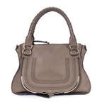 Shoulder Bag Marcie Medium Brown Calfskin Leather