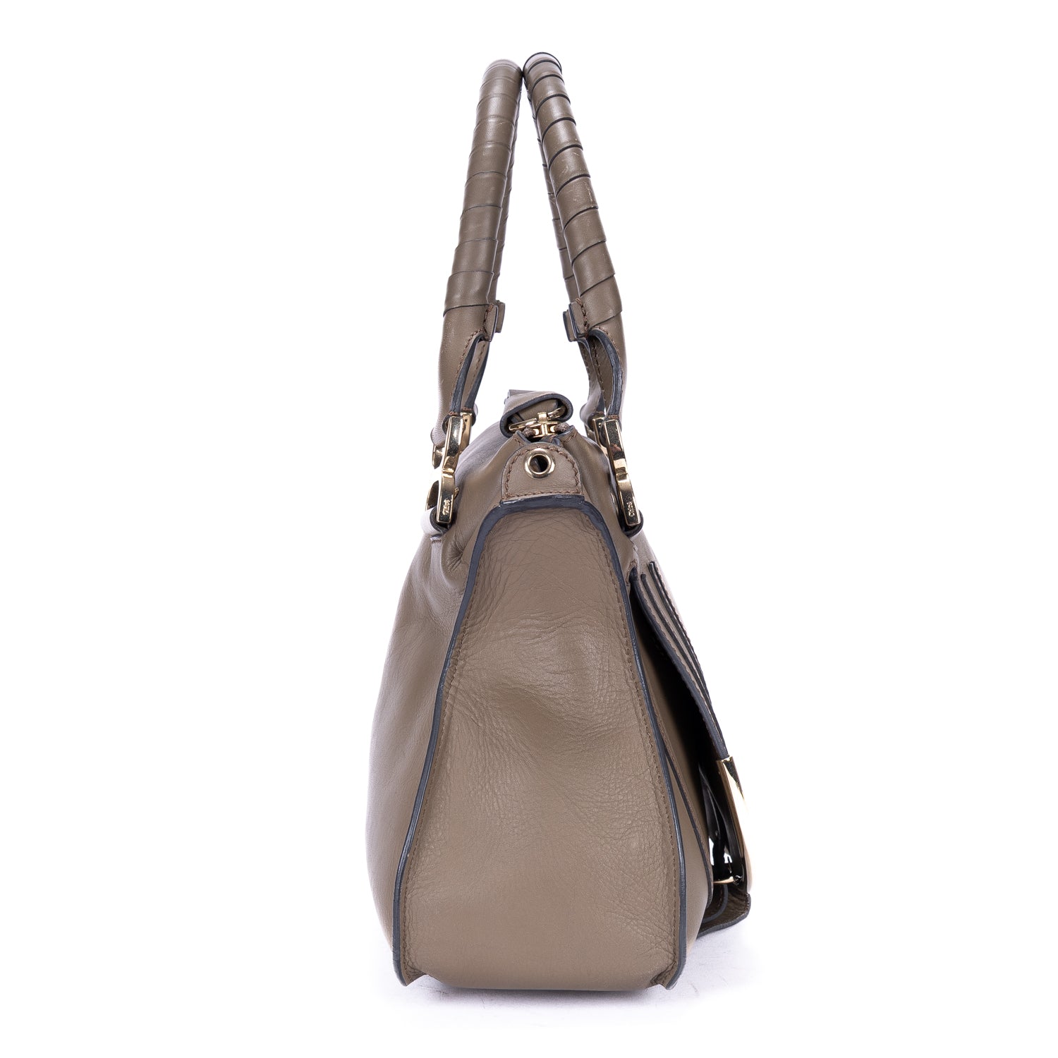 Shoulder Bag Marcie Medium Brown Calfskin Leather