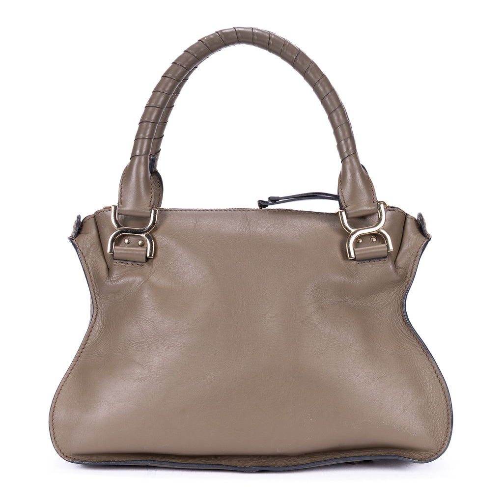 Shoulder Bag Marcie Medium Brown Calfskin Leather