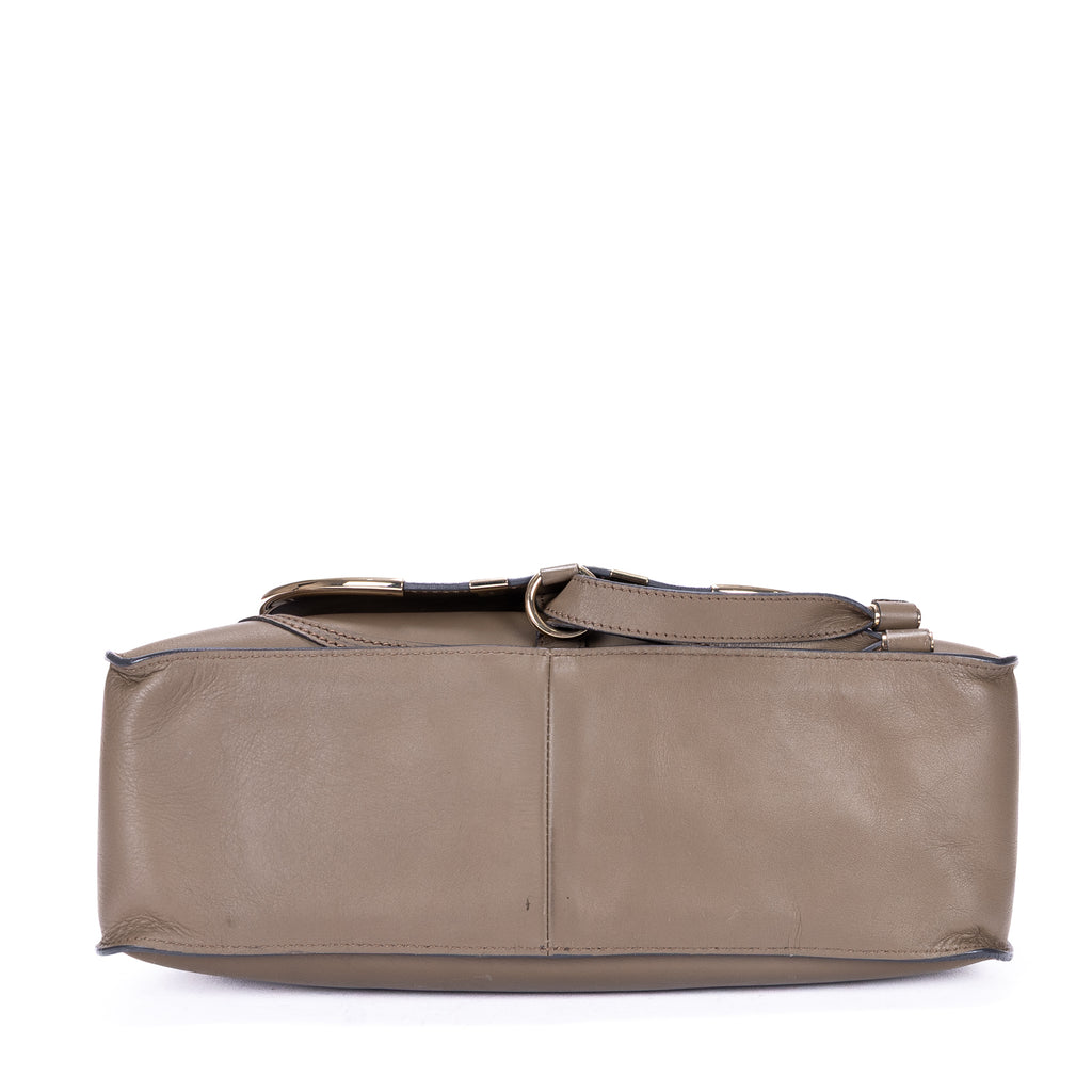Shoulder Bag Marcie Medium Brown Calfskin Leather