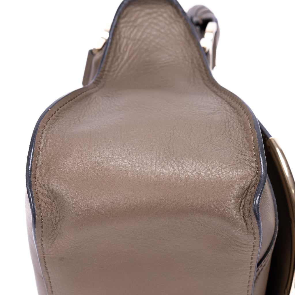 Shoulder Bag Marcie Medium Brown Calfskin Leather