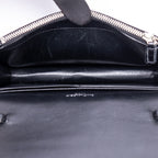 Shoulder Bag Kate Tassel Black Croc Embossed Leather