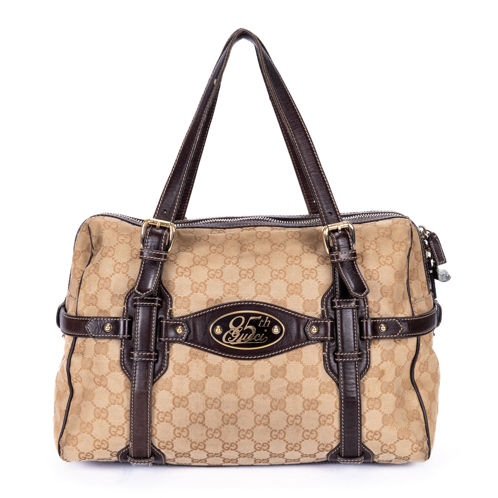 Shoulder Bag Ltd. Ed. 85th Anniversary Boston Beige Monogram Canvas