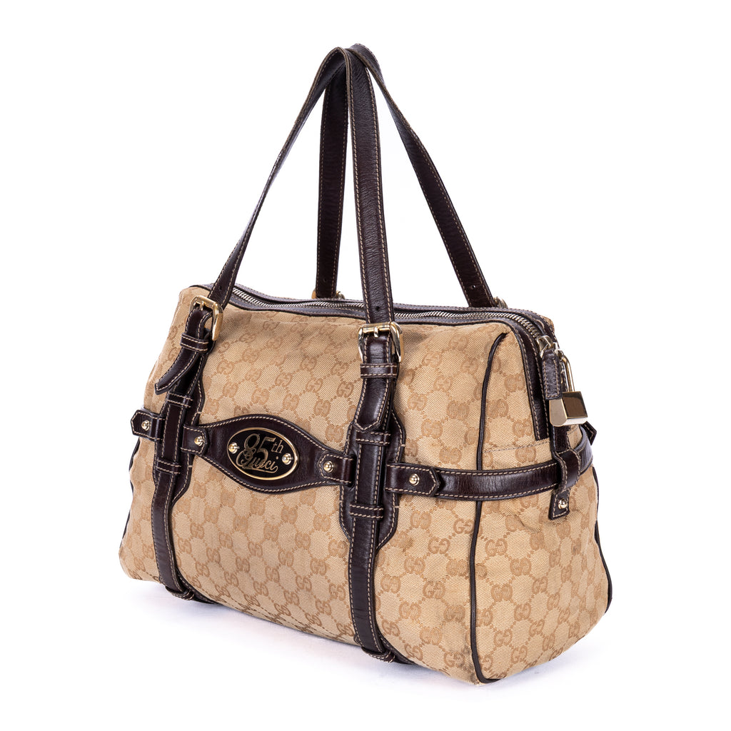 Shoulder Bag Ltd. Ed. 85th Anniversary Boston Beige Monogram Canvas