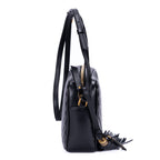 Shoulder Bag Lou Camera Bag Black Quilted Chevron Leather